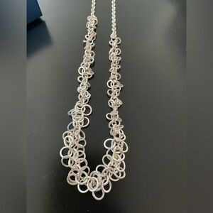 Avon Silver Loop Necklace